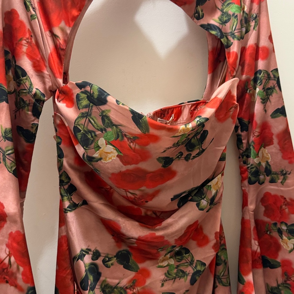 House of CB size small Floral Cutout Dress